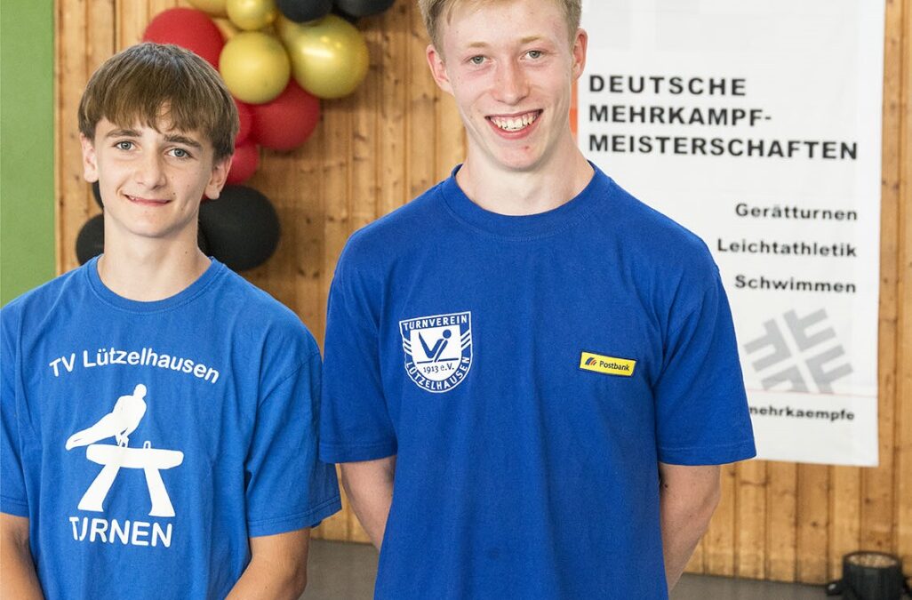 TV Lützelhausen bei den DTB Deutsche Mehrkampfmeisterschaft 2023- Ben Fiedler und Jakob Zahn – Top-Platzierungen