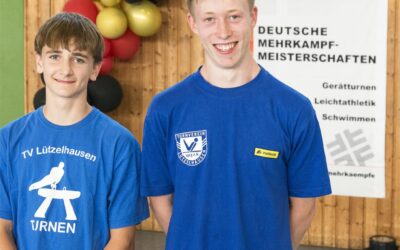TV Lützelhausen bei den DTB Deutsche Mehrkampfmeisterschaft 2023- Ben Fiedler und Jakob Zahn – Top-Platzierungen