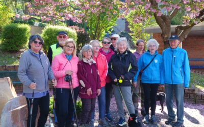 Walkinggruppe hat Sommerzeit