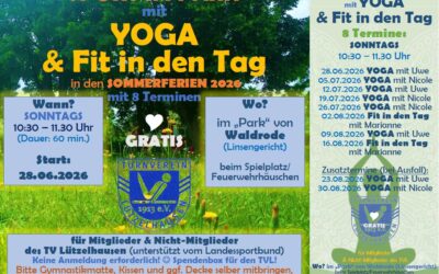 Sport im Park ab 28.6.26 (in den Sommerferien) gratis im „Park“