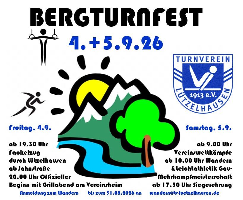 Flyer mit Infos Bergturnfest 2026