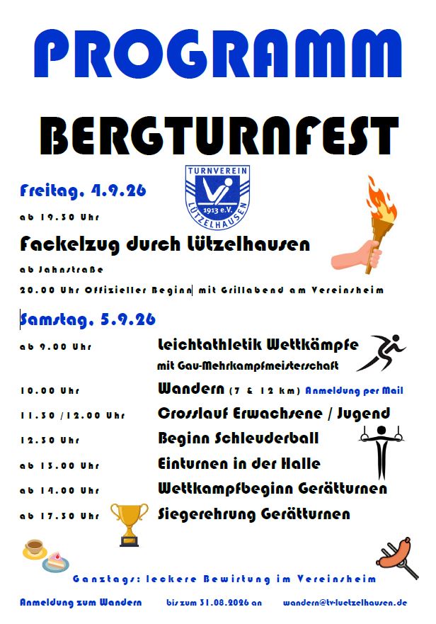 Programmpunkte Bergturnfest 2026