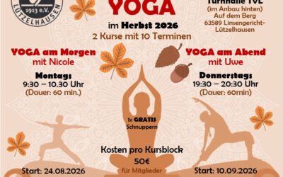 Yoga im Herbst beim TVL